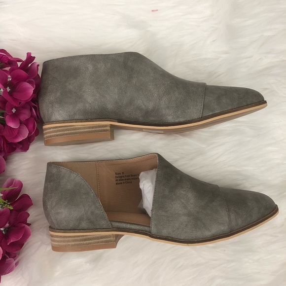 FINAL💕 Last Size 6 Marbled Grey Open Shank Flats - Picture 5 of 8
